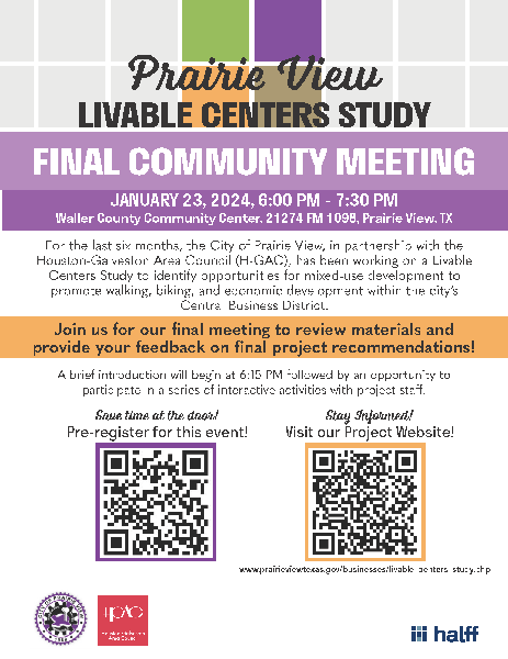Prairie Livable Centers Study Final Community Meeting
